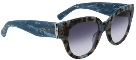 Blauwe acetaat zonnebril