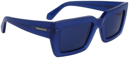 Blauwe Acetaat Zonnebril