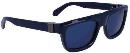 Blauwe Acetaat Zonnebril