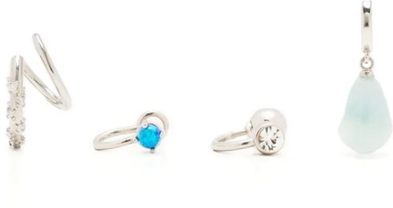 Blauwe Acqua Piercing Set - Prachtige sieraden voor vrouwen Panconesi , Blue , Dames - ONE Size