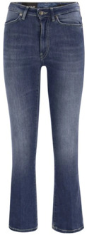 Blauwe Bootcut Jeans met Flared Line Dondup , Blue , Dames - W26,W28,W30,W29,W25,W27