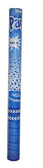 Blauwe confetti kanon 60 cm - Confetti