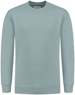 Blauwe Crewneck Loose Fit Sweater Pure Path , Blue , Heren - 2Xl,Xl,L,M,S,Xs