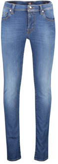 Blauwe Denim 5-Pocket Jeans Tramarossa , Blue , Heren - W35,W38 L34,W32,W36