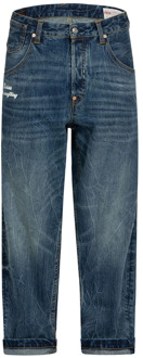 Blauwe Denim Jeans met Zeemeeuw Borduurwerk Evisu , Blue , Heren - W31,W29,W34,W33,W36,W32,W30