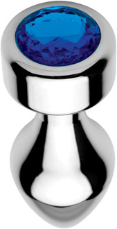 Blauwe Edelsteen - Verzwaarde Aluminium Plug - Medium - Blauwe Edelsteen - Verzwaarde Aluminium Plug - Medium