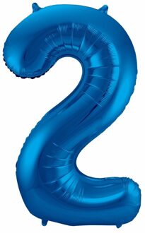 Blauwe folie ballonnen 2 jaar