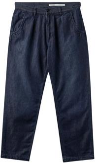 Blauwe Geplooide Jeans Kyoto K4461 Gabba , Blue , Heren - W32 L32,W34 L32,W36 L32,W31 L32,W33 L32