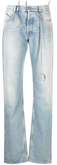 Blauwe Gewassen Denim Jeans The Attico , Blue , Dames - W26,W27