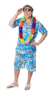 Blauwe Hawaii kleding voor heren - Carnavalskostuums