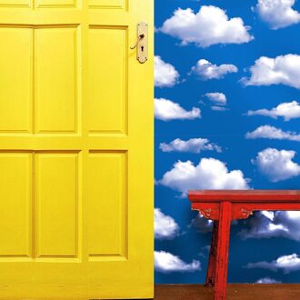 Blauwe Hemel Witte Wolken Muursticker Voor Kids Baby Kamer Plafond Dak Art Mural Home Decor Zelfklevende Floor muur Decor Poster