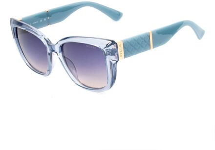 Blauwe Injected Zonnebril - maat