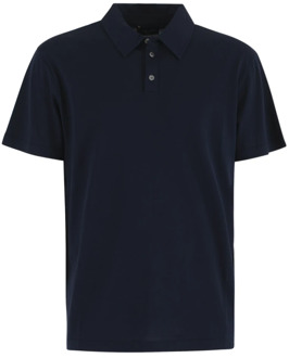 Blauwe Jersey T-shirts en Polos Roberto Collina , Blue , Heren - Xl,L,M