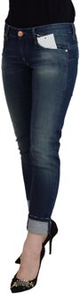 Blauwe Katoenen Slim Fit Vrouwen Casual Denim Dames Jeans - maat