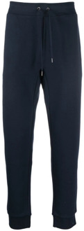 Blauwe Katoenen Sweatpants met Geborduurd Logo Polo Ralph Lauren , Blue , Heren - 2Xl,Xl,L,M,S