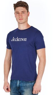 Blauwe Katoenen T-Shirt - maat L