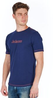 Blauwe Katoenen T-Shirt