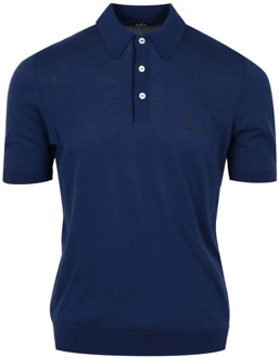 Blauwe Katoenen T-shirts en Polos Hogan , Blue , Heren - L,M