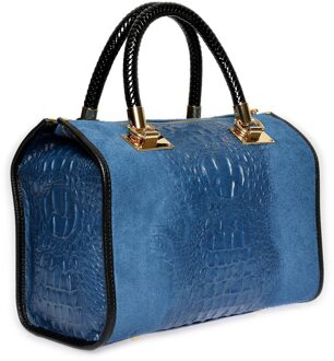 Blauwe Leren Tas - One Size