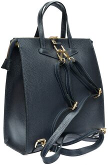 Blauwe Leren Tas - One Size