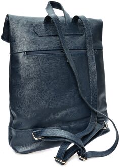 Blauwe Leren Tas - One Size