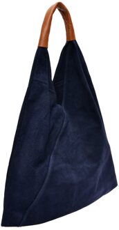 Blauwe Leren Tas - One Size