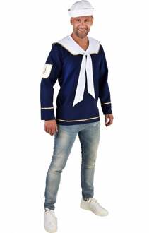 Blauwe Matroos Blouse Man