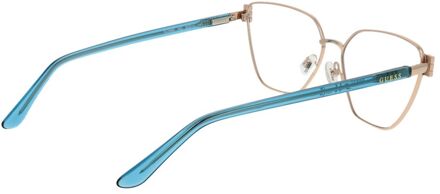 Blauwe Metalen Bril (Monturen) - maat