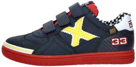 Blauwe Munich Sneakers G3 Klittenband Donkerblauw - 26