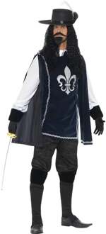 "Blauwe musketiers kostuum voor mannen  - Verkleedkleding - Large"