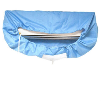 Blauwe Muur Gemonteerde Airconditioning Reinigen Zak Split Airconditioner Schoonmaken Wassen Cover Waterdicht Protector Bag