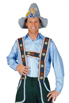 Blauwe oktoberfest blouse voor heren