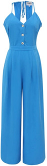 Blauwe Palma Jumpsuit Frnch , Blue , Dames - M,S,Xs