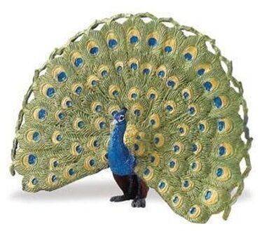 Blauwe Pauw Speelgoed Figuur Van Plastic 11 Cm