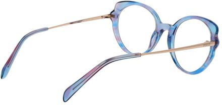 Blauwe Plastic Brillen (Monturen) - maat