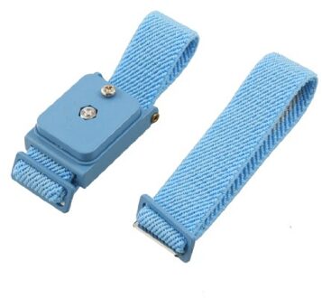 Blauwe Plastic Draadloze Verstelbare Elastische Antistatische Polsband Polsband