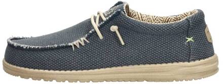 Blauwe Platte Schoenen Stijlvol Hey Dude , Blue , Heren - 45 Eu,41 Eu,44 EU