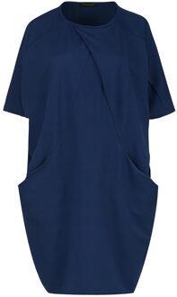 Blauwe Punto di Roma Vleermuis Jurk