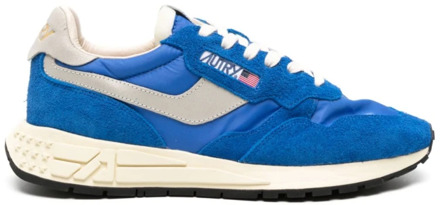 Blauwe Reelwind Sneakers met Grijze en Witte Accenten Autry , Blue , Heren - 41 Eu,42 Eu,44 Eu,43 Eu,40 EU