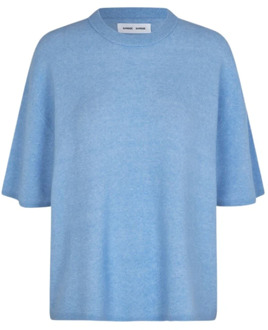 Blauwe Reiger Megan T-shirt Samsøe Samsøe , Blue , Dames - L,M,S,Xs
