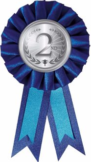 Blauwe rozet tweede prijs