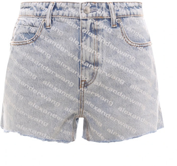 Blauwe Shorts voor Vrouwen Alexander Wang , Blue , Dames - W27,W26