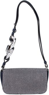 Blauwe Stoffen Schoudertas