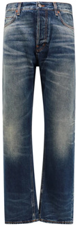 Blauwe Straight Leg Jeans Haikure , Blue , Heren - W32,W34,W36,W33,W31