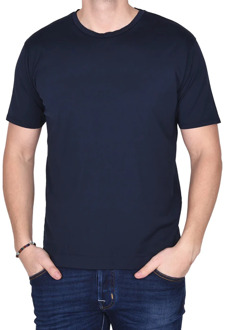 Blauwe T-shirts en Polos Collectie Daniele Fiesoli , Blue , Heren - 2Xl,Xl,L,M,S,3Xl