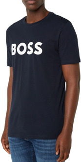 Blauwe T-shirts en Polos Hugo Boss , Blue , Heren - M,S,Xs