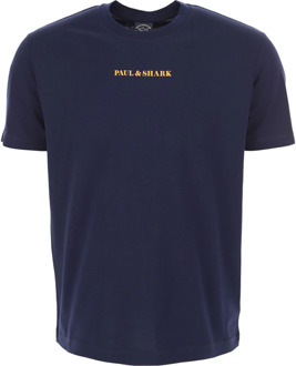 Blauwe T-shirts en Polos Paul & Shark , Blue , Heren - 2Xl,L,S