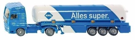 blauwe tankwagen speelgoed modelauto 1:87