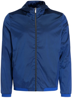 Blauwe winddichte jas van lichtgewicht elastisch nylon RRD , Blue , Heren - 3XL