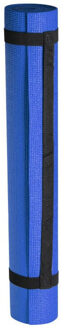 Blauwe yogamat 180 x 60 cm - Fitnessmat